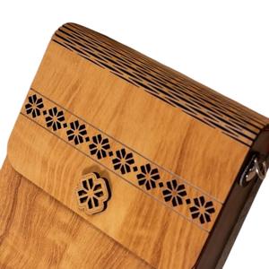 2025กระเป๋าคลัทช์ไม้ทำด้วยมือฝาครอบลายดอกไม้ขายดีกระเป๋าเดินทางขายส่งโดย World Craft impex - Product Image 4