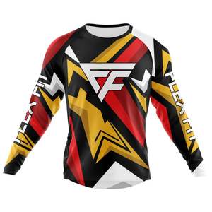Impresión personalizada Motocross Jersey Off Road secado rápido hombres motocicleta Auto Racing Wear Dirt Bike Jersey - Product Image 6