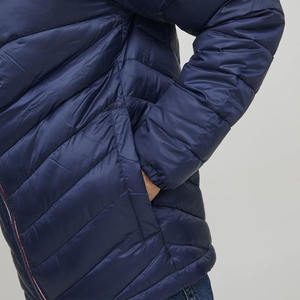 Veste parka vintage pour homme, Canada, fermeture éclair, capuche amovible, matelassée, col montant, uni, teinture unie - Product Image 5