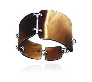 Pulsera de cuerno natural, joyería para mujer, moda para mujer, nueva gran oferta, brazalete de cuerno, brazalete de la mejor calidad y cuerno de búfalo Browne - Product Image 4