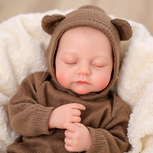 Reborn Dormir Bébé Garçon/Fille Poupée en Vinyle Souple Réaliste 19