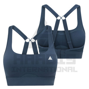 <b>Women's</b> Sports Bra for Gym & Yoga Lightweight with Customized Logo Printing High Demand Breathable Solid Color Fitness Wear - Product Image 3