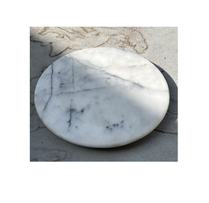 Plato giratorio de mármol Lazy Susan para forma redonda y muestra gratuita de artesanía india - Product Image 2