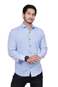 Camicia Casual da uomo di design di alta qualità con modello di stampa prezzo all'ingrosso camicia da smoking con fodera per le esportazioni - Product Image 4