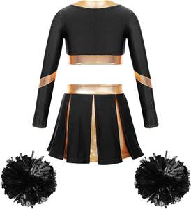 ชุดยูนิฟอร์มเชียร์ลีดเดอร์สำหรับผู้ใหญ่ แบบสั่งทำพิเศษสำหรับทีมโรงเรียนหญิง กระโปรงเชียร์ลีดเดอร์ ขายตรง - Product Image 5