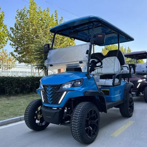 Voiturette de golf électrique haut de gamme 4 places avec batterie au lithium et kit homologué pour la route, temps de charge de 5 à 7 heures, autonomie de 90 km - Product Image 4