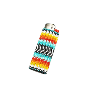 Briquet à perles de rocaille de conception unique Couverture de briquet perlé personnalisée avec des conceptions uniques Couverture de briquet de perles de rocaille personnalisable - Product Image 5