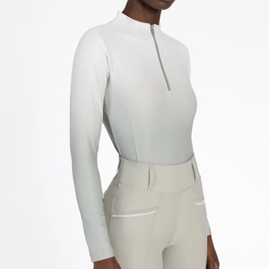 Camisa ecuestre elegante All Way Stretch Sporty Fit Ropa personalizada a granel Venta al por mayor Equitación Baselayer Top Camisas - Product Image 1