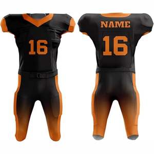 Uniformes de football américain unisexes personnalisés de haute qualité, ensembles respirants de taille plus, impression numérique, antibactériens, anti-UV - Product Image 4