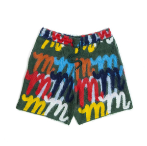 กางเกงขาสั้นผ้าขนแกะสำหรับผู้ชายกางเกงขาสั้นผ้าขนแกะแบบผูกเชือกใส่สบายออกแบบโลโก้ได้ตามต้องการ - Product Image 6