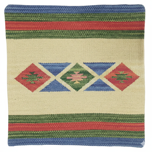 Coussin fantaisie en coton, fait main, moderne, motif floral carré, logo tissé, fermeture éclair, lavable, personnalisable, pour la maison et l'hôtel, 250g - Product Image 1