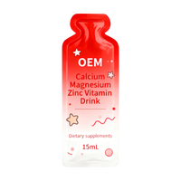 Complément alimentaire liquide pour enfants à base de calcium, magnésium et zinc, multivitamines pour soutenir le système immunitaire et les os, marque privée OEM