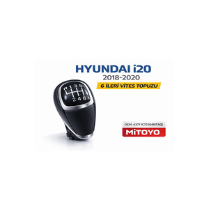 Palanca de Cambios de 5 Velocidades para Hyundai I20 2018-2020, 43711C72104X, Marco Negro Cromado, Compatible con Material de Cuero - Product Image 3