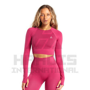 เสื้อยืดเอวลอยสำหรับผู้หญิงเสื้อยืดเอวลอยระบายอากาศได้ดีสำหรับผู้หญิงเสื้อครอปสำหรับผู้หญิงเสื้อครอปใส่โลโก้ได้ตามต้องการ - Product Image 1