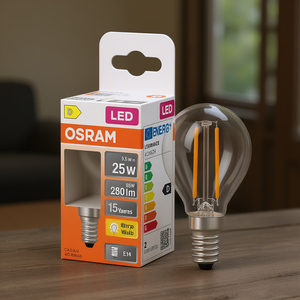 สำหรับหลอดไฟ LED OSRAM P25 1.8W คลาส E14 แพ็ค 6 ชิ้น - Product Image 3