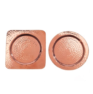 Trendy Design Metal Round <b>Coaster</b> Rose Gold Finished Suitable For Tea Coffee Serving & Tabletop Decorative Mads & Pads - Product Image 1