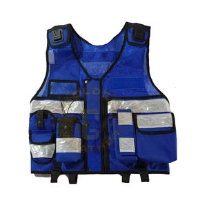 Dernier design Poches multifonctionnelles Gilet de sécurité réfléchissant haute visibilité Gilets de sécurité à fermeture éclair avant Gilet tactique haute visibilité - Product Image 5