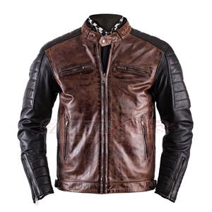 Veste en cuir de moto pour homme, de qualité supérieure, classique, de style sportif, taille XL, imperméable, respirante, grande taille, sur mesure, directement de l'usine - Product Image 1