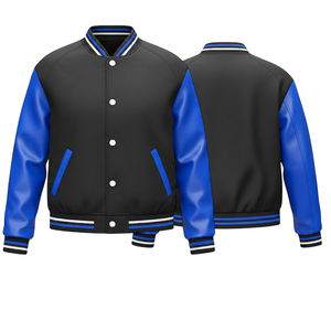 Chaquetas Universitarias Americanas Clásicas 100% Lana Invierno Servicio OEM Logotipo Frontal Pedido al por Mayor Fábrica - Product Image 1