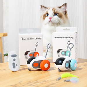 Jouets interactifs électriques intelligents télécommandés Jouet de voiture mobile automatique avec queue pour chats ennuyés Jouets de stimulation mentale Usb - Product Image 5