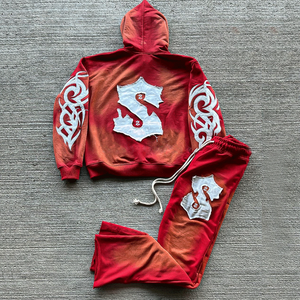 Survêtements décontractés légers personnalisés pour hommes, ensemble 2 pièces, tissu polyester/spandex, design 2-en-1, taille élastique - Product Image 2