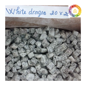 Pitaya IQF Cubes fruits du dragon congelés Pitahaya fruits en dés fruits du dragon tropicaux congelés option de coupe carrée rouge et blanche - Product Image 4