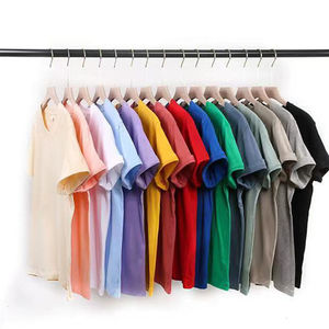 Camisetas a granel de algodón GSM 220 de alta calidad personalizadas de fábrica para hombres diseño serigrafiado - Product Image 2