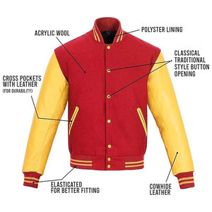 Chaqueta Letterman para Hombre de Secado Rápido para Otoño e Invierno, Chaqueta Letterman de Invierno para Hombre de la Mejor Calidad Hecha a Medida - Product Image 6