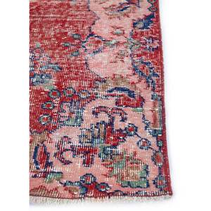 Vintage Large Area Hand Knotted <b>Wool</b> Rugs <b>Red</b> & Orange Medallion Pattern for Home Living Room or Hallway-Pae-2527 - Product Image 4