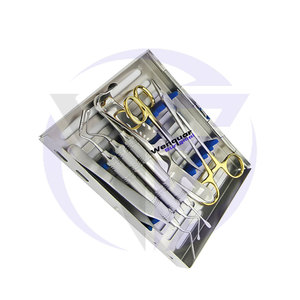 Ensemble d'instruments de chirurgie orale dentaire en acier inoxydable manuel de 13 pièces, dernière conception, certifié CE Classe I, incluant un rongeur osseux - Product Image 5