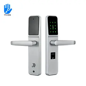 Ttlock Smart Fingerprint Password Emergency Key Unlock Digital Door Lock Wifi Battery Power Lock