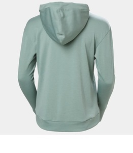 Sweat-shirts à capuche mi-verts OEM personnalisés, sweat-shirt à capuche lourd pour hommes, coton éponge, épaules tombantes, manches longues unies pour la saison d'automne - Product Image 2