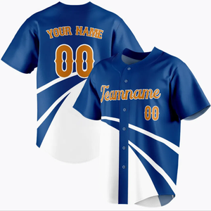 Última camiseta de béisbol de diseño personalizado bajo MOQ OEM barato en blanco de moda uniforme de béisbol sublimación Impresión digital cosido uniforme - Product Image 6