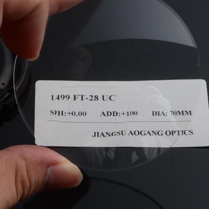 Fabricación CR39 1.499 Flat Top <span class=keywords><strong>Lentes</strong></span> ópticas <span class=keywords><strong>bifocales</strong></span> <span class=keywords><strong>Lentes</strong></span> <span class=keywords><strong>Precio</strong></span> al por mayor Ft-28 <span class=keywords><strong>Lentes</strong></span> oftálmicas sin recubrimiento - Product Image 3