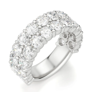 Anillo DE BODA semieterno de corte redondo, anillos de regalo de moissanita para fiestas y aniversarios, exportación directa desde la India - Product Image 2