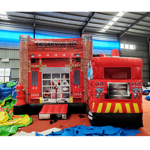 Commercial <b>Inflatable</b> Bounce House Water Slide Combo Indoor Outdoor Jumping Castle PVC Blow Up Bouncer With Pool - Product Image 1