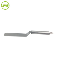 Spatule à glaçage angulaire en métal écologique argentée de 6 pouces pour la décoration de gâteaux