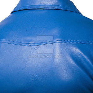Chaqueta de Cuero Casual para Hombre con Cuello Alto, Logotipo Frontal, Colores y Tallas Personalizables, Impermeable, Chaqueta de Invierno de Alta Calidad - Product Image 5