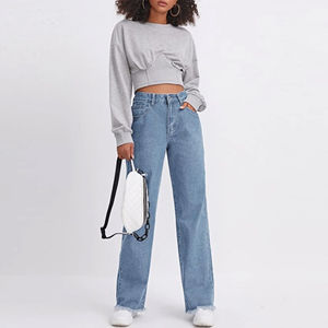Ventes en gros de pantalons en jean extensible pour femmes, jeans skinny, vêtements en stock, jeans pour femmes, lavés, amples et décontractés - Product Image 2