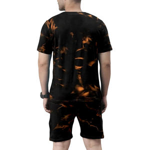 Ensemble t-shirt et short de sublimation de taille personnalisée confortable et respirant ensemble de t-shirts et de shorts pour hommes de haute qualité - Product Image 2