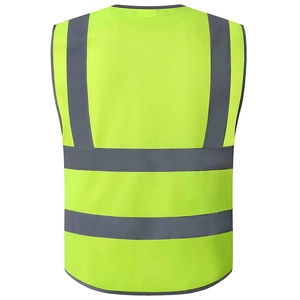 Gilet haute visibilité, vêtements de travail, veste réfléchissante, logo personnalisé, hommes femmes, gilet de sécurité haute visibilité, respirant avec poches - Product Image 2