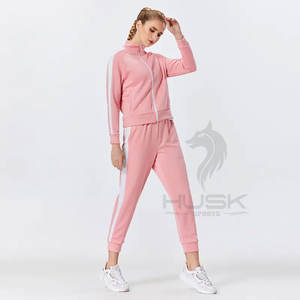 Stylish Jogger Suit <b>Women</b> Two Piece <b>Tracksuit</b> Manufacturer <b>Pink</b> <b>Tracksuit</b> Sets <b>Women</b> Clothing - Product Image 4