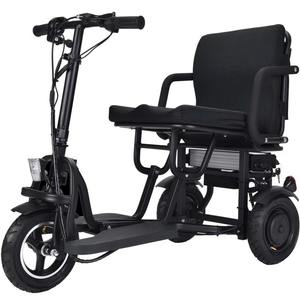 Triciclo Eléctrico Plegable Negro de Litio con Motor Dual de 48v 700w, 42x22x33 Pulgadas, 20 mph, Capacidad de 25 kg para Uso de Personas con Discapacidad - Product Image 3