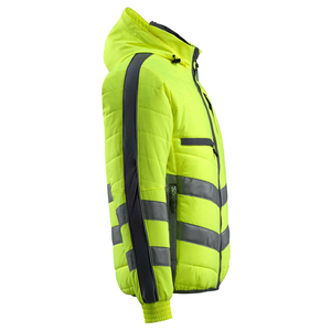 Haute qualité réfléchissant sécurité vêtements de travail fermeture éclair à capuche vestes hommes sécurité sécurité à manches longues Construction Hoodies - Product Image 2