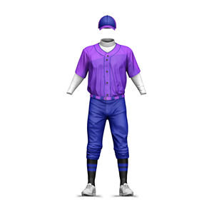 Uniformes de Béisbol de la Mejor Calidad con Logotipo Personalizado, Impresión Digital, Color Sólido, 100% Algodón, Cuello en V, Secado Rápido, Transpirable, Personalizados para Equipos - Product Image 3