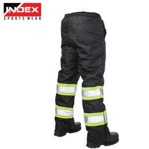 Pantalon de travail de sécurité en polyester haute visibilité pour hommes Pantalon réfléchissant haute visibilité avec poches cargo Logo de soutien personnalisable - Product Image 2