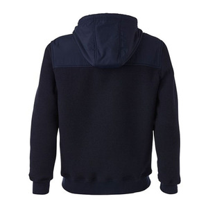Sudadera con capucha y Top corto de forro polar cálido de invierno informal de gran tamaño con logotipo personalizado, chaqueta impermeable para correr de talla grande - Product Image 6