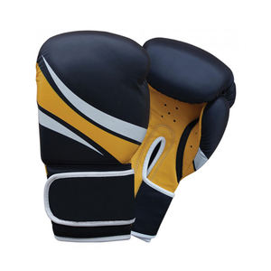 ถุงมือชกมวยแบบเต็มนิ้ว16ออนซ์สำหรับผู้ชายทำจากหนังผลิตจากปากีสถาน - Product Image 5