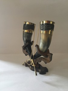 Direct Factory Sales 2023 Hot Sale Beer Glass Wholesale Beer Glasses Handmade Design of Horn Mug for Table Top Beer Bar - Product Image 6