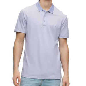 Polo au design intelligent de qualité anti-rides pour les hommes grands et grands, confortable au quotidien pour les hommes de grande taille - Product Image 1